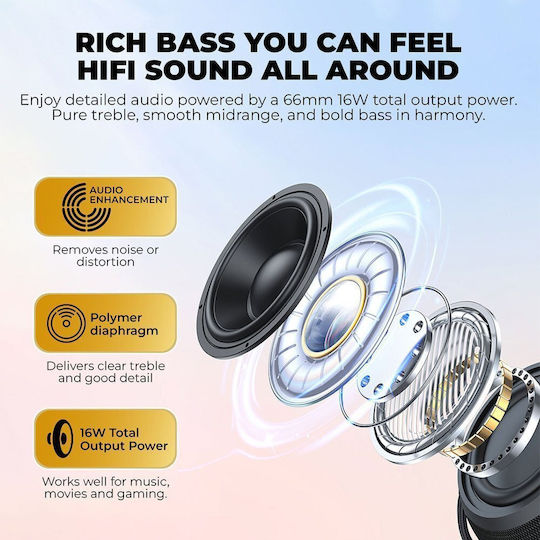SONICGO! 5 Bluetooth Speaker with Radio and Battery Life up to 6 Hours Storm White