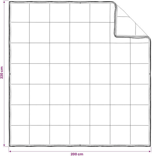 vidaXL Set Steppdecke Doppel 200x220cm Beige 2 Stück