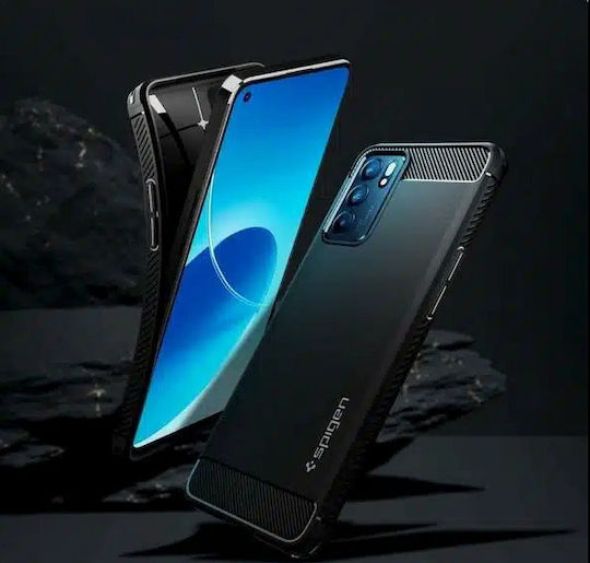 Spigen Armor Задна корица Силикон 2мм матово черно (Oppo Reno6 5G)