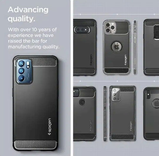 Spigen Armor Задна корица Силикон 2мм матово черно (Oppo Reno6 5G)