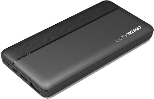 Crystal Audio PBK6K Power Bank 30000mAh 22.5W с 3 USB-A порта и USB-C порт Power Delivery Черен
