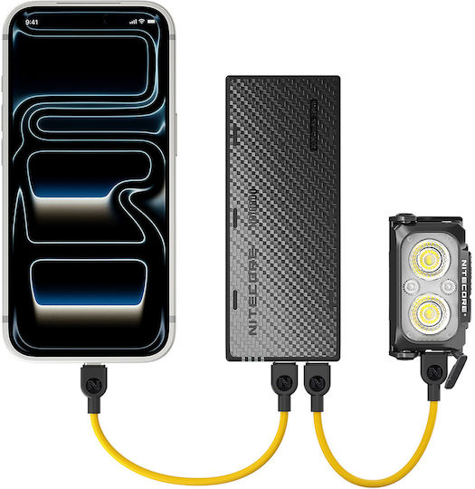 NiteCore NB10000 Power Bank 10000mAh cu 2 Porturi USB-C Negru