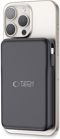 Tech-Protect PB31 Lifemag MagSafe Powerbank 10000mAh 15W Ladeleistung Schwarz