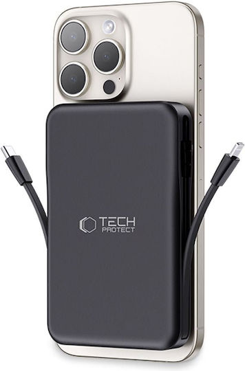 Tech-Protect PB31 Lifemag MagSafe Powerbank 10000mAh 15W Ladeleistung Schwarz