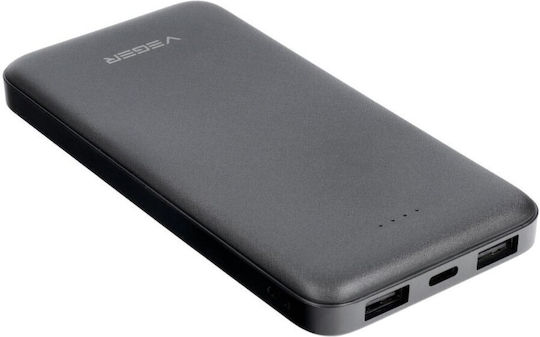 Veger VP1065 Power Bank 10000mAh cu 2 Porturi USB-A Negru