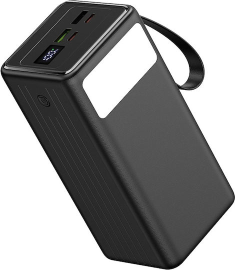 Platinet Външна Батерия 50000mAh 20W с 2 USB-A Изходни Порта и USB-C Изходен Порт Power Delivery / Бързо Зареждане Черна