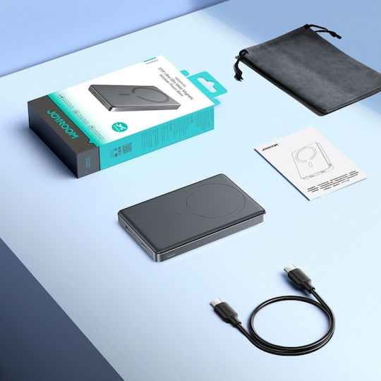 Joyroom JR-PBM08 Pro MagSafe Power Bank 10000mAh 22.5W mit 2 USB-C Ausgangsanschlüsse Grau
