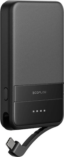EcoFlow Schneller MagSafe Qi2 Power Bank 5000mAh 30W mit USB-C Ausgangsanschlüsse Power Delivery / Schnellladung / PPS Schwarz