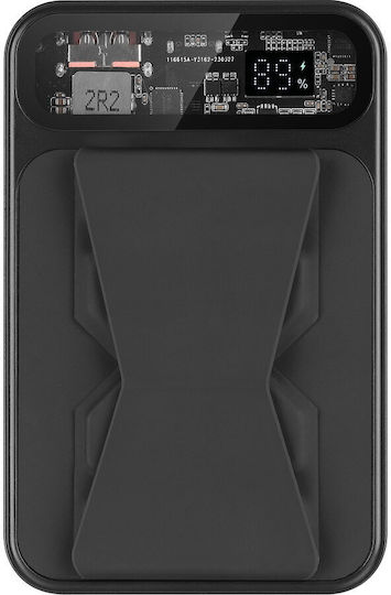 Sandberg Mag Wireless MagSafe Power Bank 10000mAh 22.5W with USB-A Port and USB-C Port Black