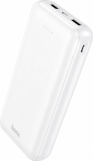 Hoco J153A Power Bank 20000mAh 10W mit USB-A Ausgangsanschlüsse und USB-C Ausgangsanschlüsse Weiß