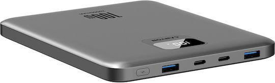 Canyon PB-2008 Външна Батерия 20000mAh 100W с 2 USB-A Изходни Порта и 2 USB-C Изходни Порта Power Delivery / Бързо Зареждане Сива