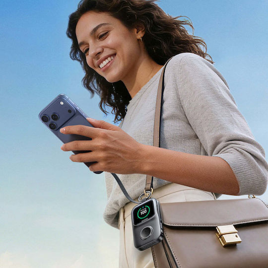 Joyroom JR-W19 Power Bank 5000mAh 5W με Θύρα USB-A και Θύρα USB-C Μαύρο
