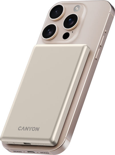 Canyon OnPower 505 MagSafe 5000mAh 15W Power Delivery Beiges