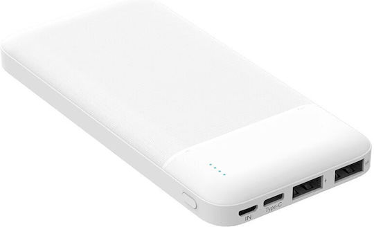 Platinet PL0407 Power Bank 10000mAh με 2 Θύρες USB-A Λευκό