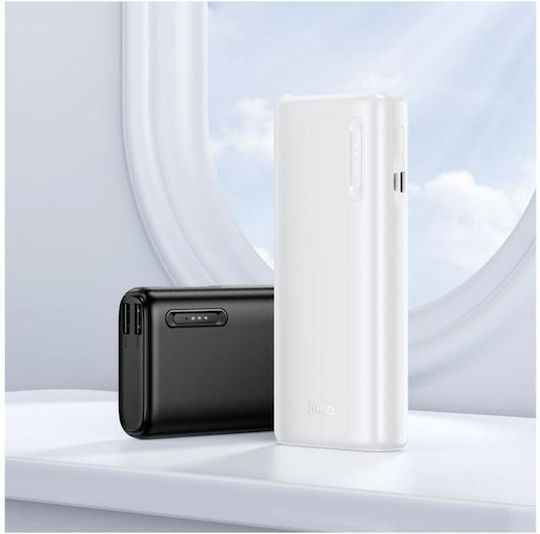 Hoco J158A Power Bank 10000mAh 10W mit 2 USB-A Ausgangsanschlüsse Schwarz