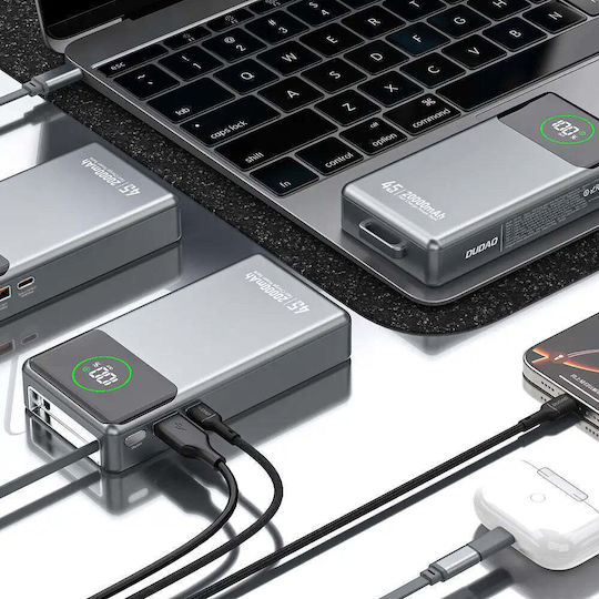 Dudao K31 Pro Power Bank 20000mAh 22.5W mit USB-C Ausgangsanschlüsse Power Delivery / Schnellladung Graues