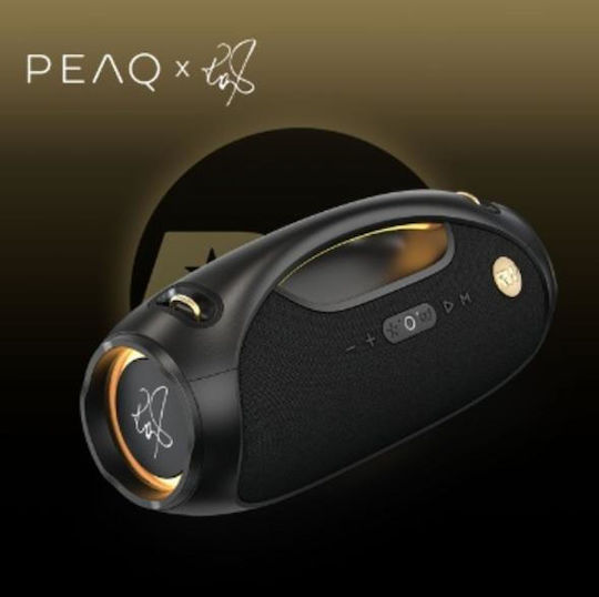PEAQ PPA 600 Robbie Williams Edition Bluetooth Lautsprecher 60W mit Betriebszeiten bis zu 8 Stunden Schwarze