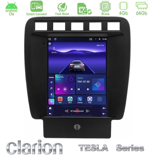 Clarion Auto-Audiosystem für Porsche Cayenne 2003-2010 (Bluetooth/USB/AUX/WiFi/GPS/Apple-Carplay/Android-Auto) mit Touchscreen 9.7"