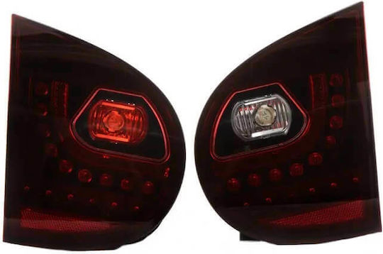 JOM Πίσω Φανάρια LED Volkswagen Golf Mk5 (V) Dark Cherry Red 2003-2008 2τμχ