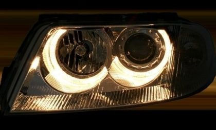 Depo Предни Светлини Ангелски Очи Volkswagen Пасат 2001-2005 2 Бройки