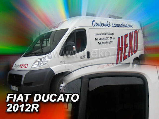 Heko Set of Windbreakers Front Car Dark Fime for Peugeot Boxer Fiat Ducato Citroen Jumper 2pcs