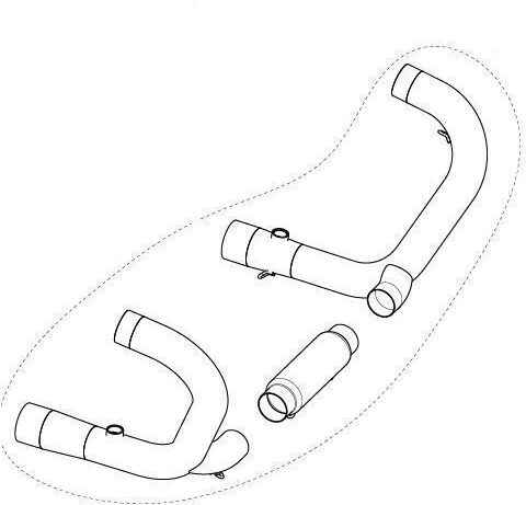 Akrapovic Λαιμός Εξάτμισης Μοτοσυκλέτας