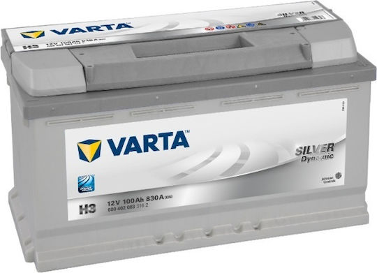 Varta Car Battery with Capacity 100Ah and CCA 830A