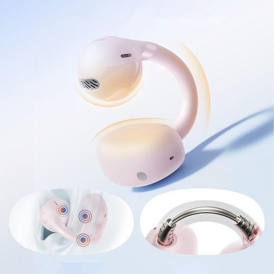 Baseus BC1 Open Ear Bluetooth Безжични Слушалки с Калъф за Зареждане Розови