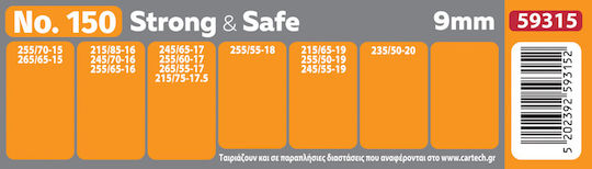 Cartech Strong & Safe Nr. 150 Schneeketten Dicke 9mm PKW 2Stück
