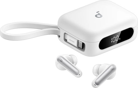 Soundcore by Anker P41i Ultimate MFi In ear Bluetooth Безжични слушалки Акустики с Устойчивост на изпотяване и Калъф за зареждане Бели