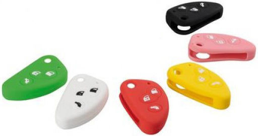 Car Key Cover Case Type-1 made of with 3 Buttons for Alfa Romeo in Multicolour Color