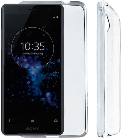 Volte-Tel Slimcolor Air Umschlag Rückseite Silikon Transparent (Xperia 1)