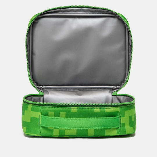 Herschel Pop Quiz Kids' Lunch Bag Handbag 5 Litre Green Minecraft 20cm