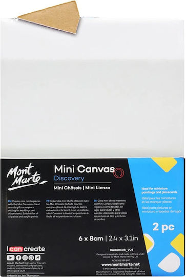 Mont Marte Mini Canvas 6x8cm 2pcs/set