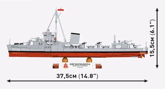 Cobi Bildungs-Bauklötze ORP Bliskawica 664 Stück