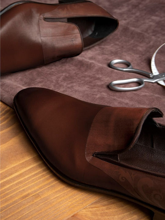 Leder Herren Mokassins in Braune Farbe