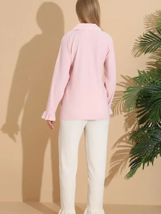 Boyraz Summer Women's Pink Pyjama Set