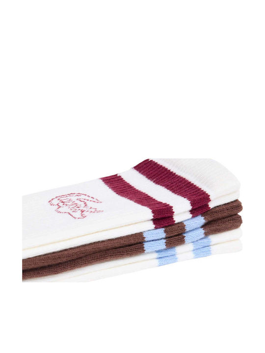 Lacoste Men's Patterned Socks Wit 3Pack