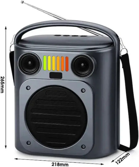 Ηχείο Bluetooth 20W με Ραδιόφωνο και Διάρκεια Μπαταρίας έως 5 ώρες Solar Charging and USB-C Recharge