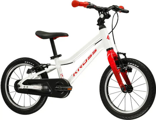 Kross Bicicletă Copii BMX Albă 14"