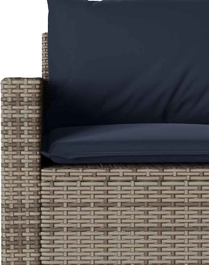Set Sala De Mese Pentru Exterior 2 Piese Gri Cu Perne