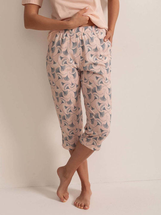 Sofiaman Sofiaman Sommer Baumwollene Damen Schlafanzug Set Rosa