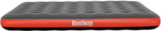Bestway Bestway Doppel-Luftmatratze mit Integrierter Handpumpe 203x152x22cm Grau