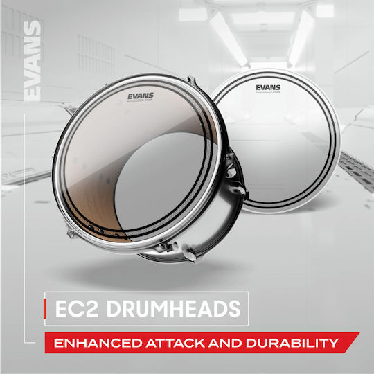 Evans Ec2s Frosted Tompack Coated Standard 12 Inch 13 Inch 16 Inch Set 3pcs