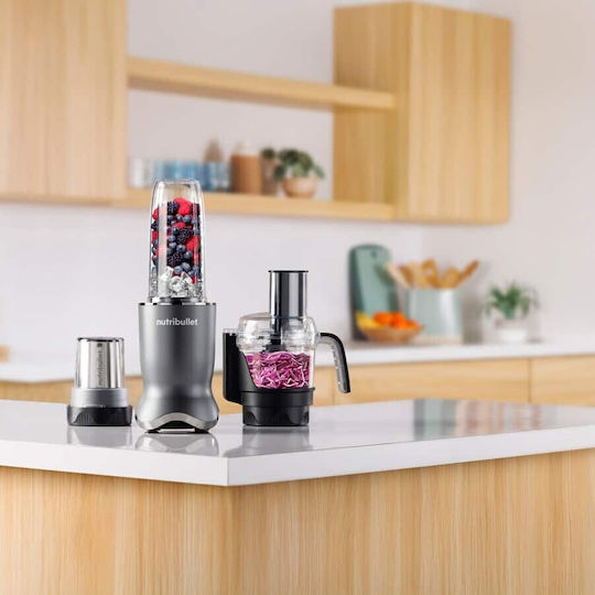 NutriBullet Ultra Plus+ Блендер с Кана Tritan 900 мл 1200W Сребрист