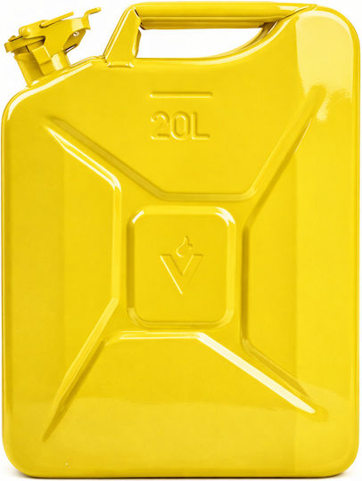 Fuel Canister Made Steel Sheet Capacity 20l Yellow Valpro