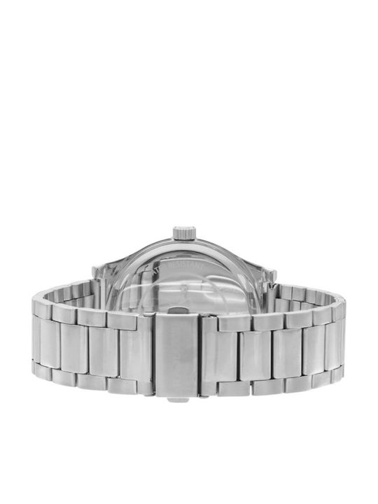Radiant Herrenuhr 44mm Batterie mit Silber rostfreiem Stahlarmband
