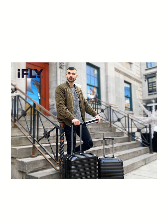 iFly Mittlerer Reisekoffer Schwarz Höhe 65cm