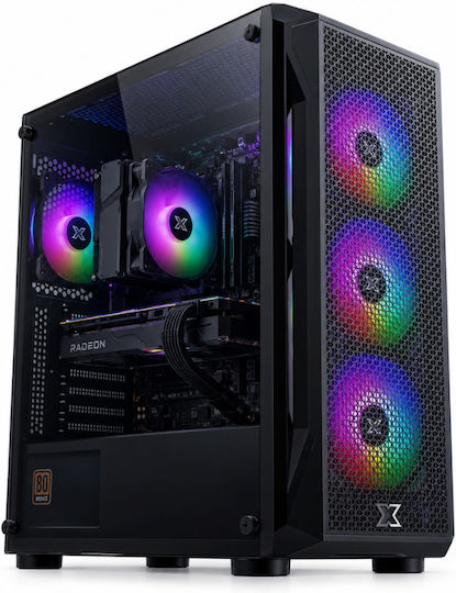 Vengeance Morticia-V56 Гейминг Настолен Компютър Ryzen 7-5700X 32GB DDR5 1.0TB SSD GeForce RTX 5060 Без Операционна Система и Монитор Samsung 24″ LS24F330EAUXEN