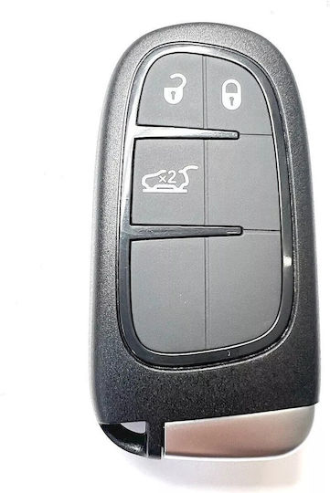 Husă Pentru Chei Auto Compatibilă Cu Jeep Cherokee Wrangler Dodge Ram Durango Chrysler – Lamă Necutită